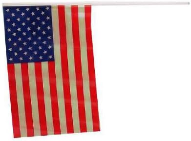 Bulk American Flags Table Top Flags 12" X 8" Count 120 Flags in Case