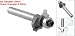Amico 1/4 x 1/4 Dual Flute Silver Tone Metal Beading Router Bit