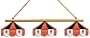 Imperial Cincinnati Bengals Licensed Three Shade Stained Glass Billiard Table Lamp
