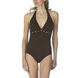 Merona 1-pc. Swimsuit with Diamond Studs - Brown