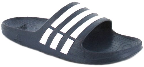 New Mens/Gents Navy Adidas Moulded Shower Mules Perfect For Holidays. - Navy/White - UK 8