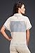 Zobha Women's Ringo Short Sleeve Pullover W/Color Blocking and Mesh Contrast