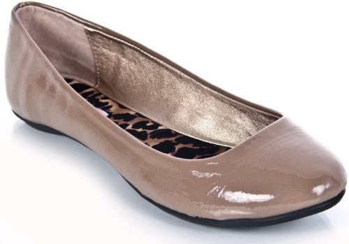 Qupid Thesis-92 Patent Slip-on Flat Cheap Qupid Thesis-92 Patent Slip-on Flat Cheap