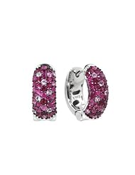 Effy Jewlery Balissima Splash Ruby and Pink Sapphire Earrings