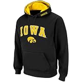 Iowa Hawkeyes Black Classic Twill II Pullover Hoodie Sweatshirt (Large)