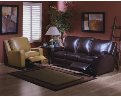 Mirage 4 Seat Sofa Leather Living Room Set Color: Softsations - Ice