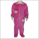 Plain Pink Chip Chip Collection Footed Snap Front Infant Baby Rompers. Cotton Sleep N Play Baby Pajamas. (6M)