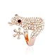 Crystal Frog Ring