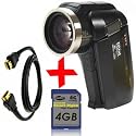 Bundle: Sanyo HD2000 Black MPEG4 HD Digital Camcorder +4GB SDHC +HDMI Cable