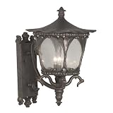 Kenroy Home 70103AP Caldera Large Wall Lantern in Antique Patina