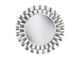 Kenroy Home Gilbert Wall Mirror with Silver Finish, 36-Inch Diameter
