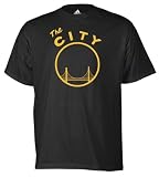 Golden State Warriors adidas Black 'The City' Primary Logo T-Shirt