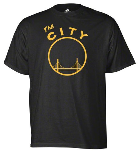 Golden State Warriors adidas Black 'The City' Primary Logo T-Shirt