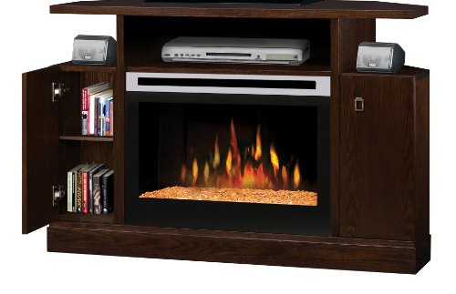 Dimplex Cheshire Media Console with 25 Inch Self-trimming Electric Firebox, Mocha, DFP25-M1013 Dimplex Cheshire Media Console with 25 Inch Self-trimming Electric Firebox, Mocha, DFP25-M1013
