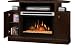 Dimplex Cheshire Media Console with 25 Inch Self-trimming Electric Firebox, Mocha, DFP25-M1013
