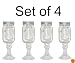 Southern Homewares 4-Pack Redneck Wine Glass
