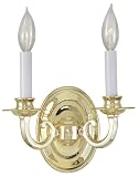Cheap World Imports Lighting 3202 01 2 Light Wall Sconce Polished Brass