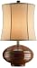 Currey and Company 6600 Red Salsa Table Lamp with Cream Shantung Shades