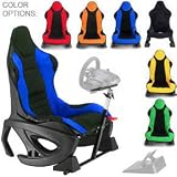 Precise Racing Chair - Blue (AK-200 Rocker Video Game Playseats & Logitech Racing Wheel Seat Mounting Set)