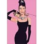 (11x17) Breakfast at Tiffany's Movie, Audrey Hepburn as Holly Golightly, Pink, Poster Print