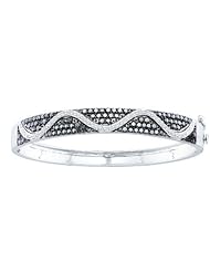 2.55CT DIAMOND FASHION BANGLE 14K White-gold Real Charm Pendant