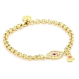 Blee Inara Hot Pink Enamel and Swarovski Eye A