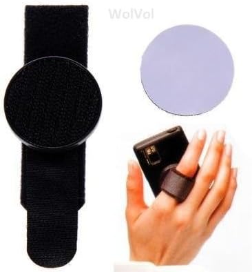 WolVol Adjustable Ring & Stand Holder for Cell Phones, a Comfortable Secure Way to Hold and Use Your Cell Phone