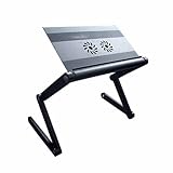 Foldable Cooler Fan Notebook Laptop Table Portable Bed Tray Book Stand