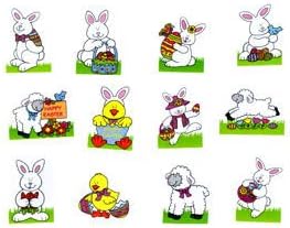 Glitter Easter Tattoos