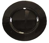 Arda Odak 13-Inch Charger Plate, Metallic Black, Set of 4 Arda Odak 13-Inch Charger Plate, Metallic Black, Set of 4