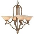 Belcaro 4 Light Chandelier - Gilded Imperial Silver