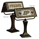 Purdue Boilermakers Art-Glass Banker's Lamp