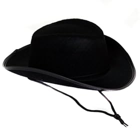  Black Child Size Cowboy or Cowgirl Felt Hat