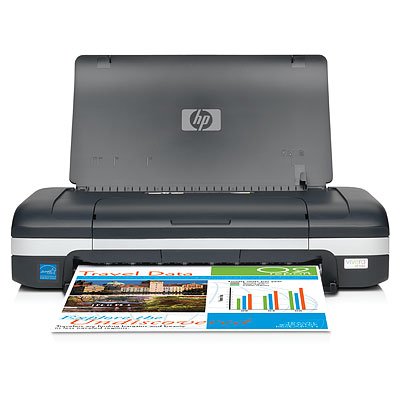 HP Officejet H470 Mobile Printer - Imprimante photo compacte - couleur - jet d'encre - A4 - 1200 ppp x 1200 ppp - jusqu'à 22 ppm (mono) / jusqu'à 18 ppm (couleur) - capacité : 50 feuilles - USB