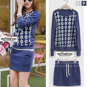 (イイネショップ) eeNeshop Daisy Spangle トレーナーセットアップ