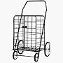 Jumbo Folding Shopping Cart - Chrome (Chrome Cart) (41.75"h x 24"w x 21"d (cart size))