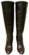 COACH SIGNATURE MILLIE CHESTNUT BOOTS SHOES NEW NIB