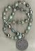 Anglican Rosary of Turquoise with Episcopal Military Service Medal