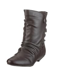 Buffalo Girl 102121 234209 GRAIN PU TAN 44, Damen Stiefel