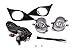 PCP Fog Lights with Mounting Brackets for 2010 Toyota Corolla
