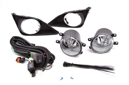 PCP Fog Lights with Mounting Brackets for 2010 Toyota Corolla