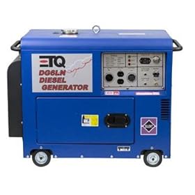 ETQ DG6LN 5,500 Watt 10 HP 418cc Diesel Powered Enclosed Portable Generator