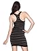 Simplicity striped mini tank dress in seamless stretch fit fibers