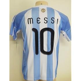 AFA - ARGENTINA NATIONAL TEAM - MESSI 10 - Home soccer jersey replica 2010. Sizes: XL