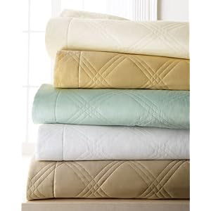 Matouk Windowpane Queen Coverlet 99" x 96"