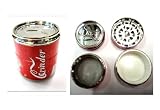 Pop CAN,Herb Grinder,4 Parts, Herb Grinder With Pollen Catcher