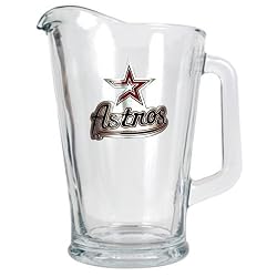 Houston Astros MLB 60oz Glass Pitcher - Primary Logo by Great American Products