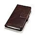 Terrapin Leather Wallet Case with Card Slots & Bill Compartment for Samsung Galaxy S5 (Genuine Leather - Brown)