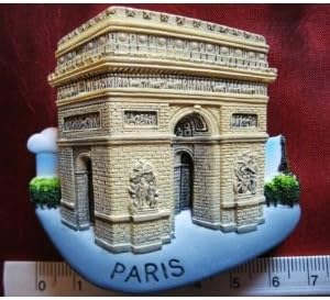 Paris Arc de Triomphe Arch Champs Thai Magnet Hand Made Craft by Thai Magnet