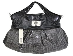 Marc by Marc Jacobs Jelly Jacquard Shortly Convertiable Bag Purse Black Grey